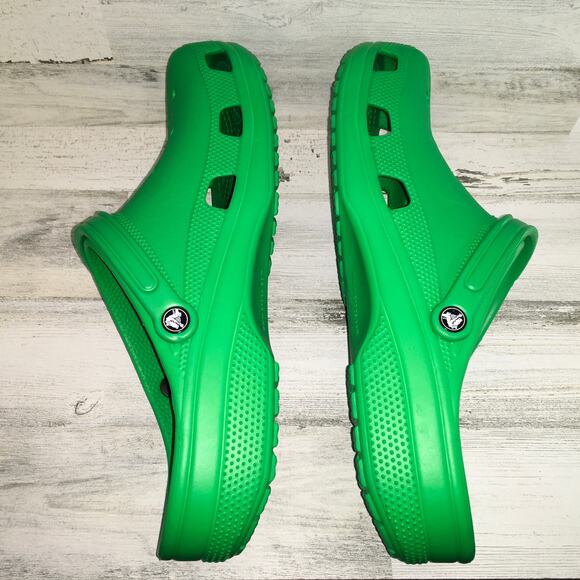 Crocs Classic Clog Shoe Mens 17 Green Classic Comfort Gorpcore Big Feet Tall Boy - Picture 8 of 10